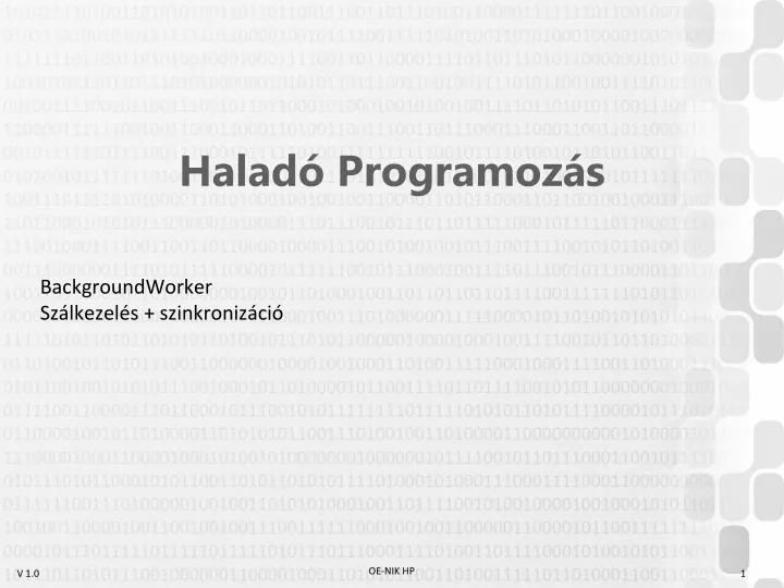 halad programoz s