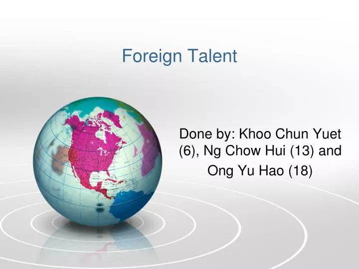 foreign talent