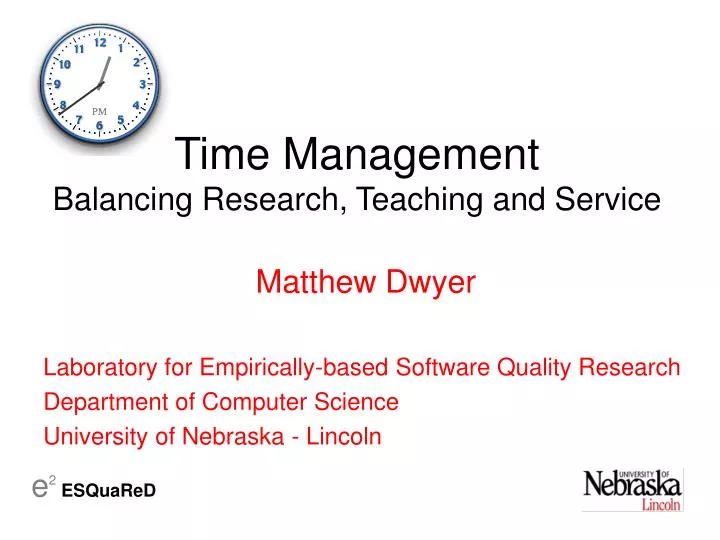 time management balancing research teaching and service