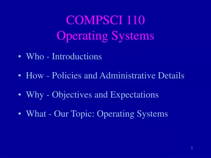 compsci 110 operating systems