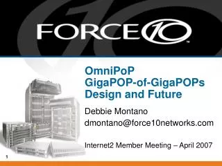 OmniPoP GigaPOP-of-GigaPOPs Design and Future