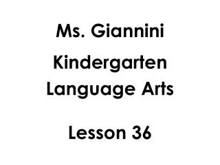 Ms. Giannini