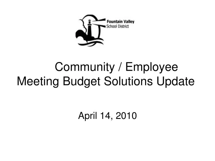 community employee meeting budget solutions update