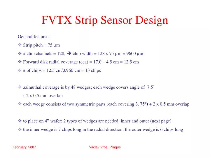 fvtx strip sensor design