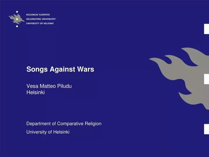 songs against wars