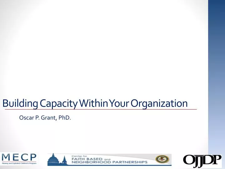 building capacity within your organization