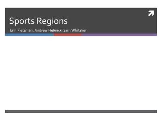 Sports Regions