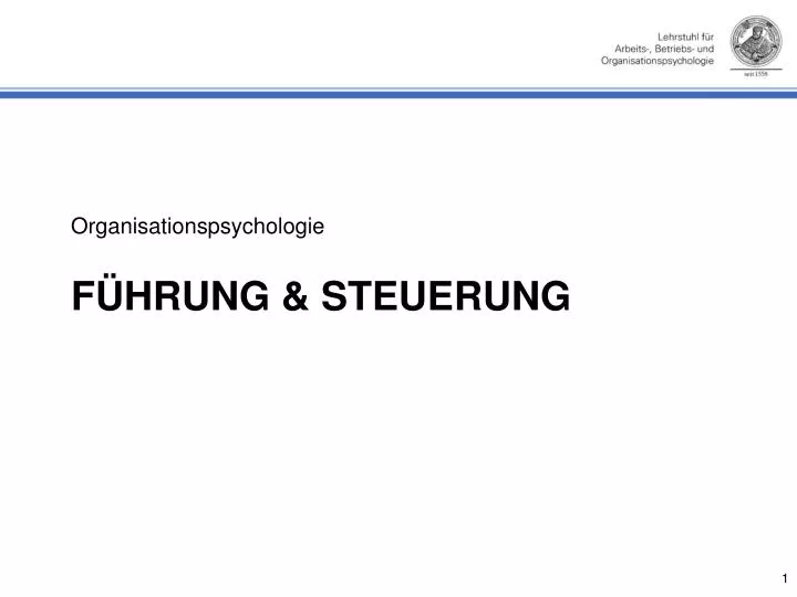 f hrung steuerung