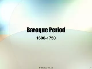 Baroque Period