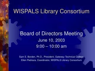 WISPALS Library Consortium