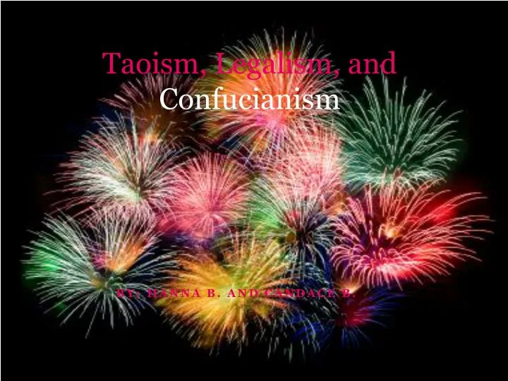 taoism legalism and confucianism