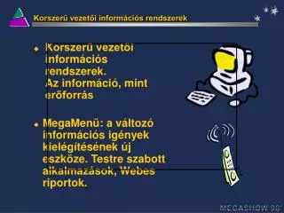 korszer vezet i inform ci s rendszerek