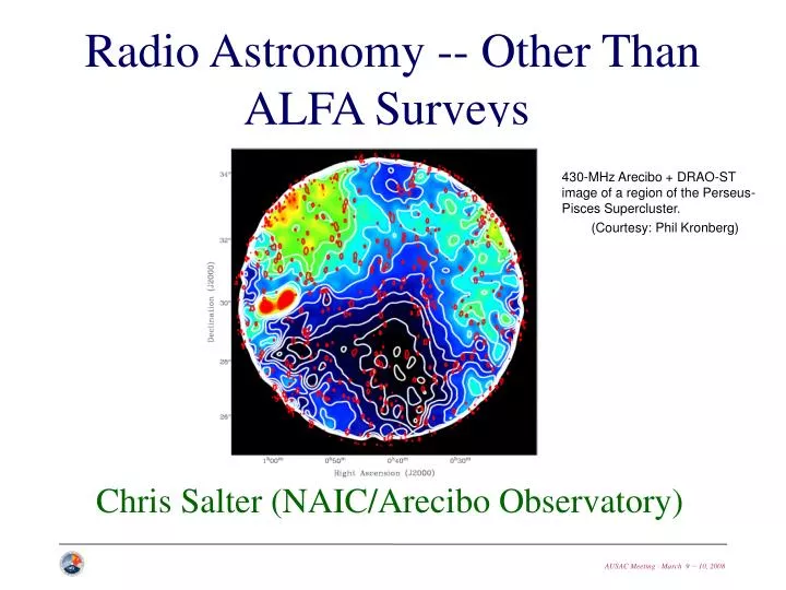 chris salter naic arecibo observatory