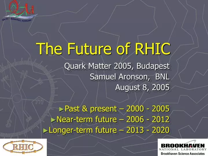 the future of rhic