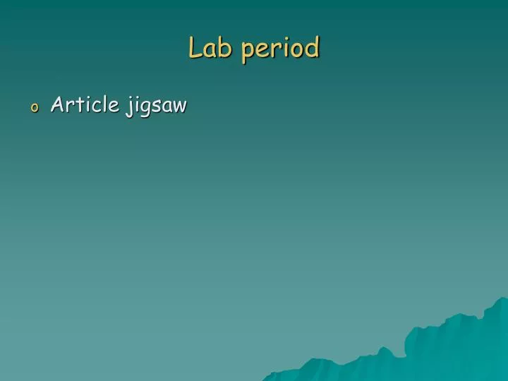 lab period