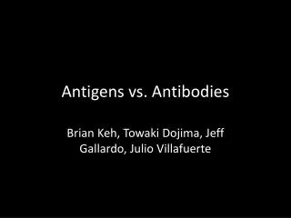 Antigens vs. Antibodies