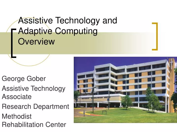 assistive technology and adaptive computing overview