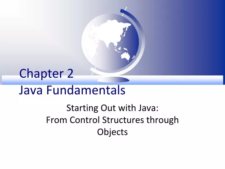 chapter 2 java fundamentals