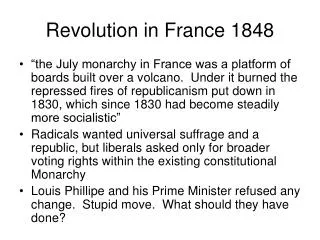 Revolution in France 1848