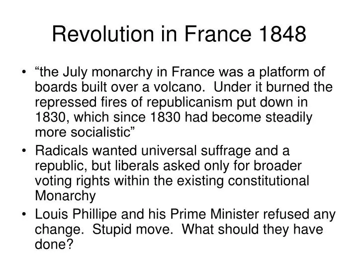 revolution in france 1848