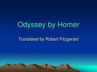 Odyssey by Homer