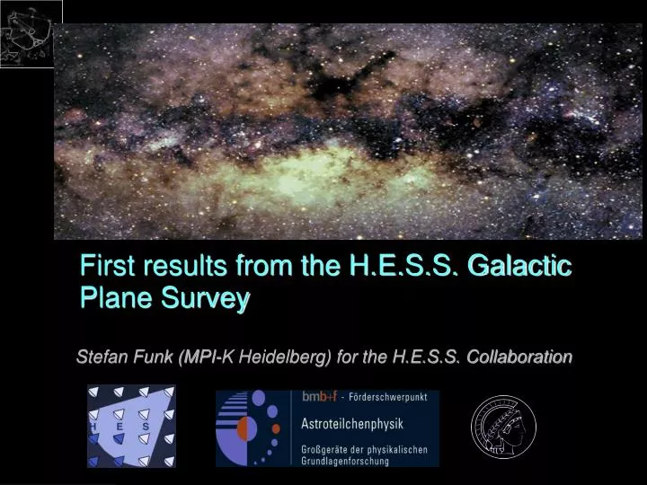 first results from the h e s s galactic plane survey