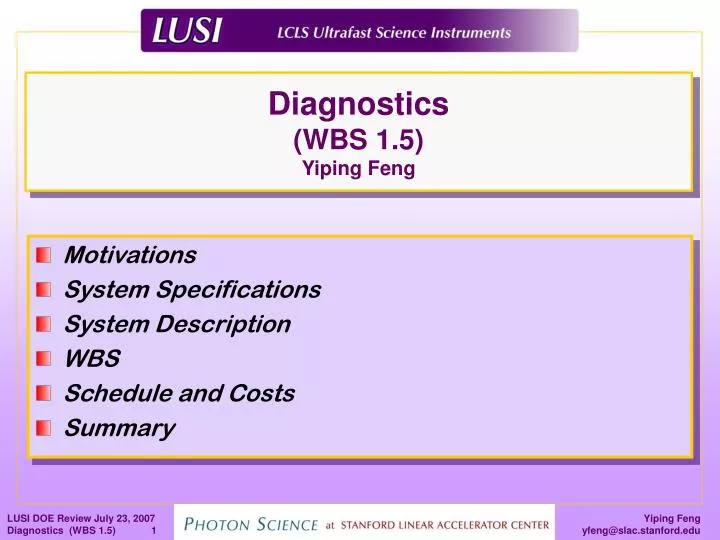 diagnostics wbs 1 5 yiping feng