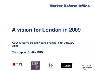 A vision for London in 2009