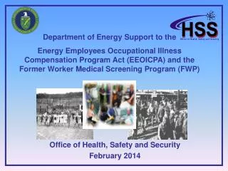 Department of Energy Support to the