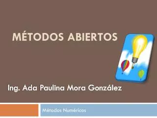 m todos abiertos