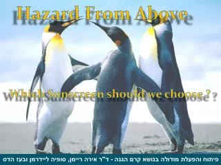 hazard from above