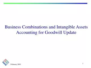 business combinations and intangible assets accounting for goodwill update