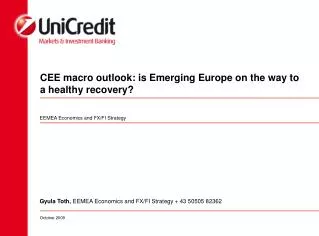 CEE macro outlook: is Emerging Europe on the way to a healthy recovery?