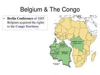 Belgium &amp; The Congo