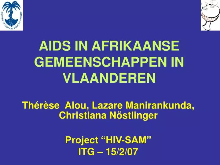 aids in afrikaanse gemeenschappen in vlaanderen