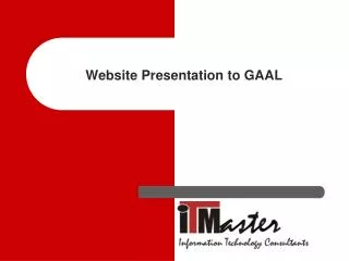 Website Presentation to GAAL