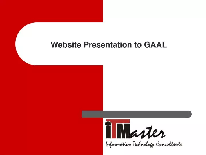 website presentation to gaal