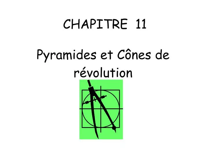 chapitre 11 pyramides et c nes de r volution