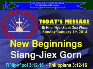 New Beginnings Siang-Jiex Gorn