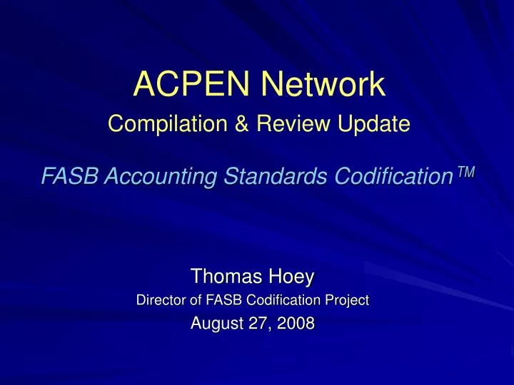 fasb accounting standards codification tm