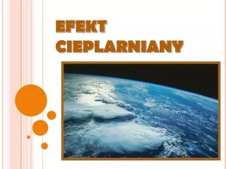 efekt cieplarniany