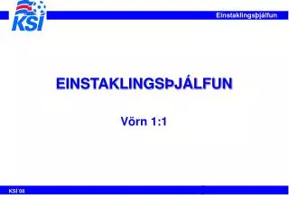 einstaklings j lfun