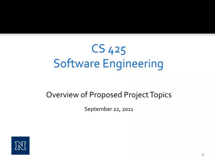 cs 425 software engineering