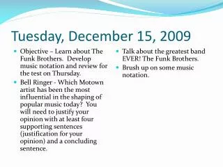 Tuesday, December 15, 2009
