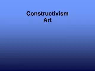 Constructivism Art
