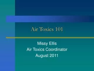 Air Toxics 101