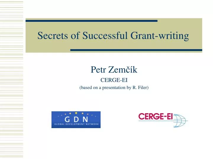 secrets of successful grant writing