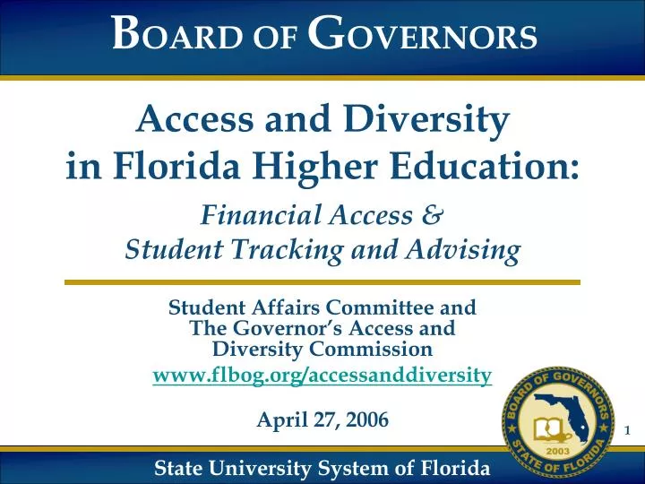 access and diversity in florida higher education financial access student tracking and advising