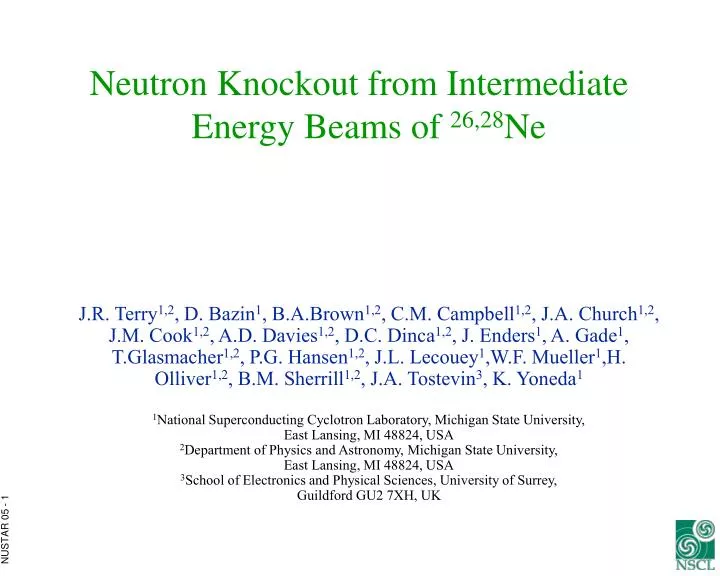 neutron knockout from intermediate energy beams of 26 28 ne