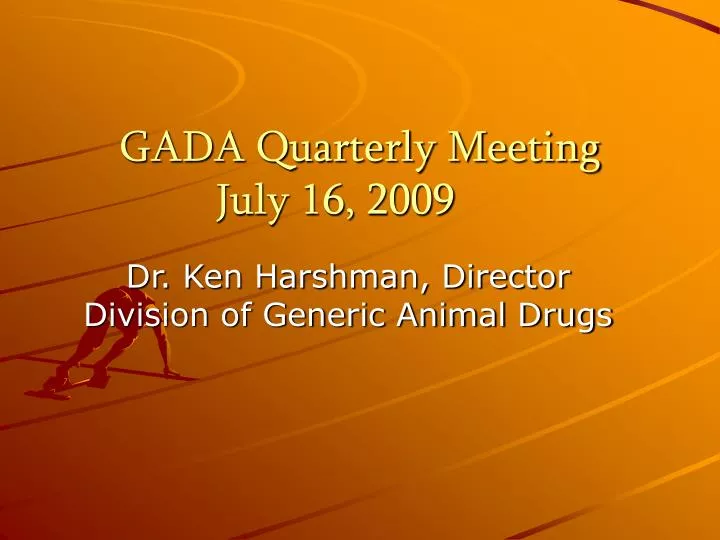 gada quarterly meeting july 16 2009